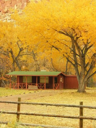 Capitol Reef National Park in a fall, Utah, USAのeditorial素材