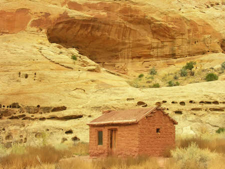 Behunin Cabin, Capitol Reef National Park, Utah, USAのeditorial素材