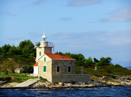 Lighthouse on Hvar island, Croatiaの写真素材