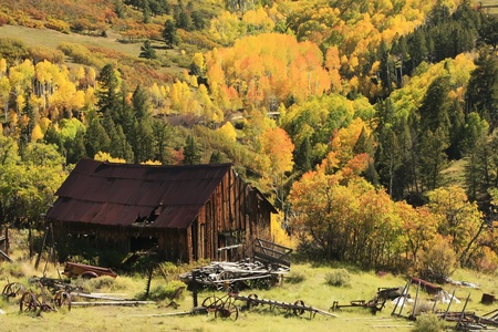 Old barn near Telluride, Colorado, USA