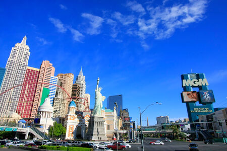 New York - New York hotel and casino, Las Vegas Nevada, USAのeditorial素材