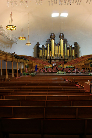 Tabernacle organ in Salt Lake City, Utah. It is one of the largest organs in the world.のeditorial素材