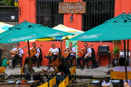 Street cafe in Colonia del Sacramento, Uruguay. It is one of the oldest towns in Uruguay
