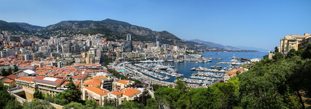Panorama of La Condamine ward and Port Hercules in Monaco. Port Hercules is the only deep-water port...