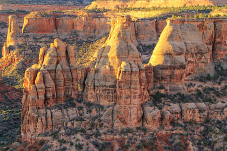 Grand View overlook in Colorado National Monument, Grand Junction, USAの写真素材