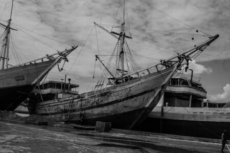 Ship at harbourのeditorial素材