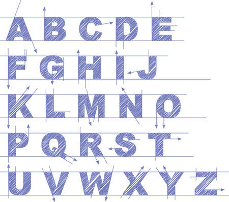 draft type setのイラスト素材