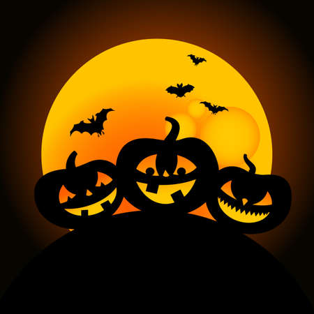 illustration of happy halloween pumpkin designのイラスト素材