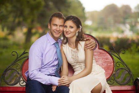 Couple Sitting Togetherの写真素材