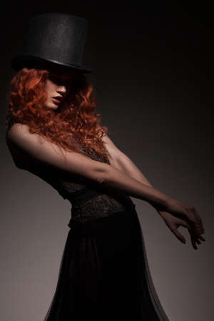 Young beauty woman wearing hat