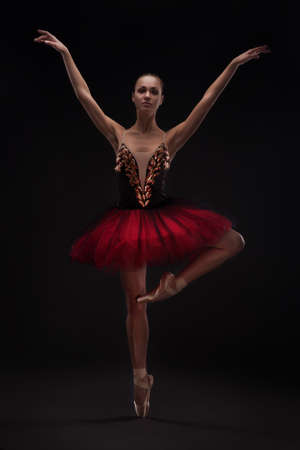 beautiful woman ballet dancerの写真素材