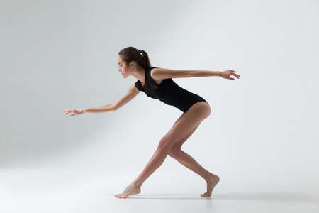 young beautiful woman dancerの写真素材