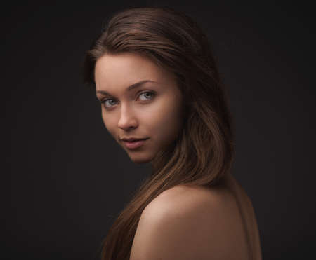 Portrait of beautiful girlの写真素材