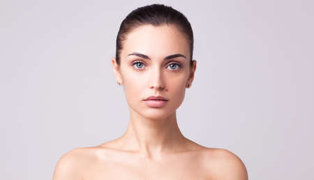 Beautiful brunette woman portraitの写真素材