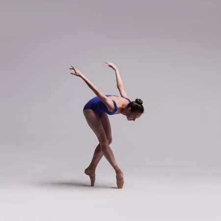 beautiful ballet dancer isolatedの写真素材