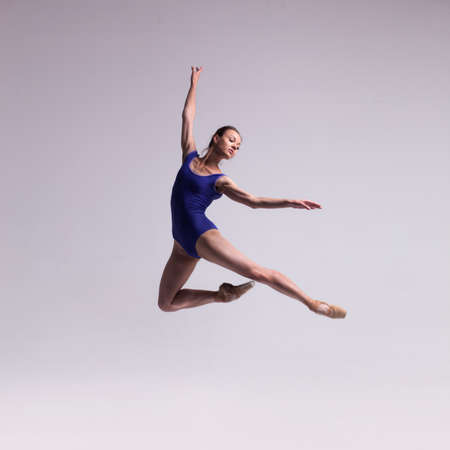 beautiful ballet dancer isolatedの写真素材