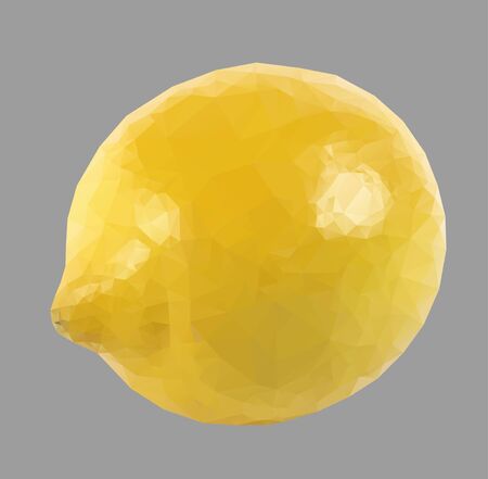 lemon with trianglesのイラスト素材