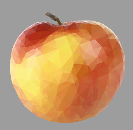 apple with trianglesのイラスト素材