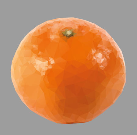 tangerine with trianglesのイラスト素材
