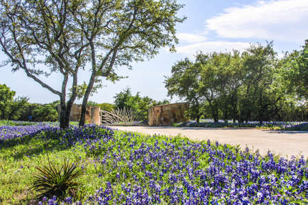 Fancy Ranch Gate In Texasのeditorial素材