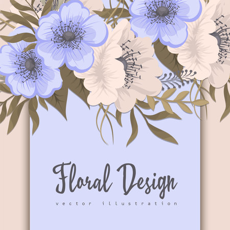 Vintage floral violet. Vector illustrationのイラスト素材