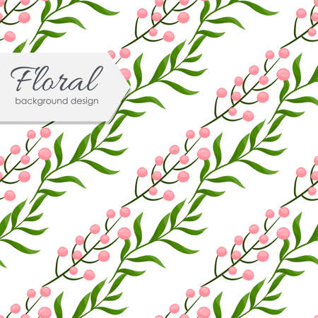 Simple cute pattern with flowers. Shabby chic. Floral seamless background for textileのイラスト素材