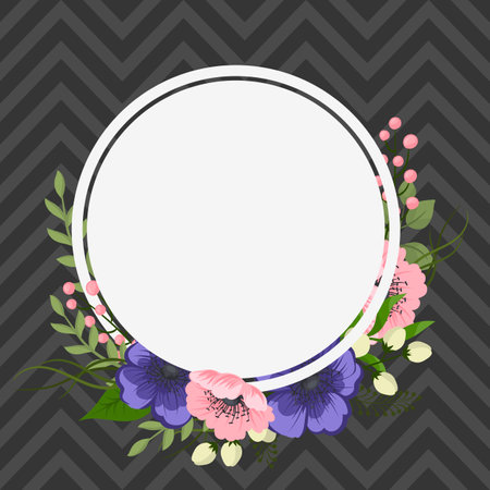 Romantic floral background. Vector illustrationのイラスト素材