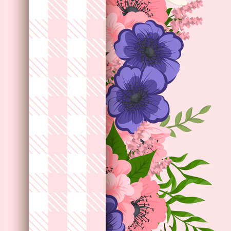 Romantic floral background. Vector illustrationのイラスト素材