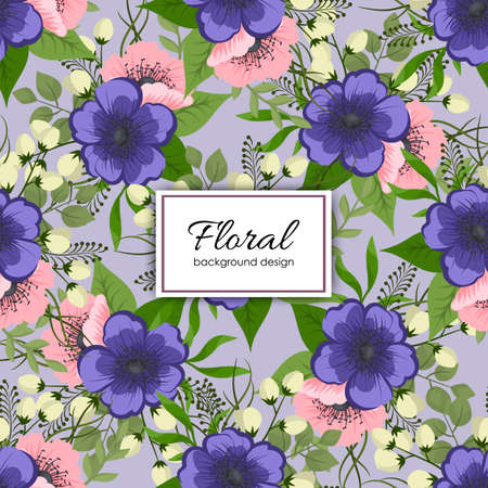 Simple cute pattern with flowers. Shabby chic. Floral seamless background for textileのイラスト素材