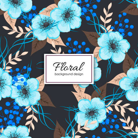 Simple cute pattern with flowers. Shabby chic. Floral seamless background for textileのイラスト素材