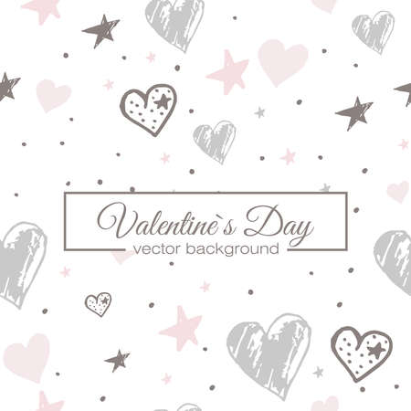 Hearts seamless pattern. Vector illustrationのイラスト素材