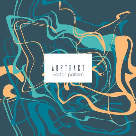 Abstract hand drawn brush stroke shapes seamless pattern texture Speed style art with blue backgroundのイラスト素材