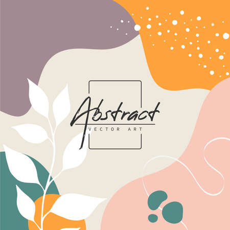 Abstract background. Modern design template in minimal style. Stylish cover for beauty presentation, branding design. Vector illustrationのイラスト素材