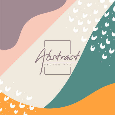 Abstract background. Modern design template in minimal style. Stylish cover for beauty presentation, branding design. Vector illustrationのイラスト素材