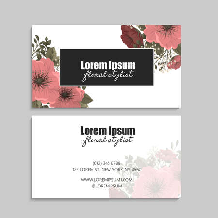 Business Card Set. Vector illustration.のイラスト素材