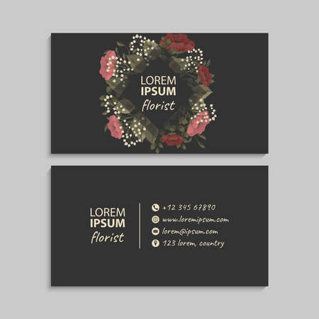 Business Card Set. Vector illustration.のイラスト素材