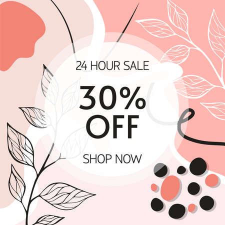 Abstract background. Modern design template in minimal style. Stylish cover for beauty presentation, branding design. Vector illustrationのイラスト素材