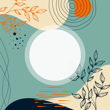 Abstract background. Modern design template in minimal style. Stylish cover for beauty presentation, branding design. Vector illustrationのイラスト素材