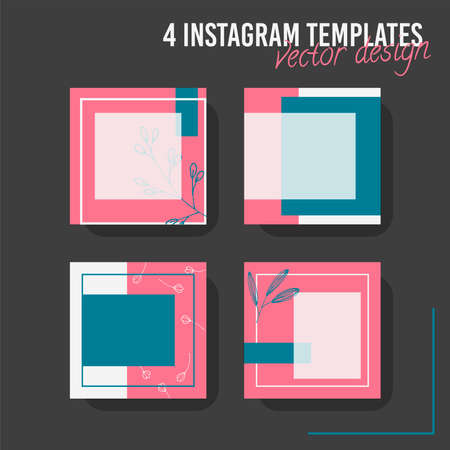 Abstract background. Modern design template in minimal style. Stylish cover for beauty presentation, branding design. Vector illustrationのイラスト素材