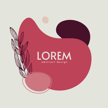 abstract background. Modern design template in minimal style. Stylish cover for beauty presentation, branding design.のイラスト素材