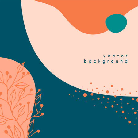 abstract background. Modern design template in minimal style. Stylish cover for beauty presentation, branding design.のイラスト素材