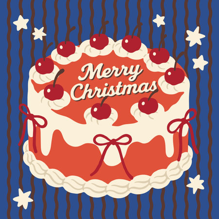 Vintage Santa Claus Christmas Cardのイラスト素材