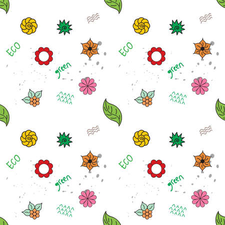 Various Cute Seamless Background Designのイラスト素材