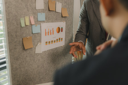 a businessman orders his assistant to rehearse a serious presentation of an important project and...