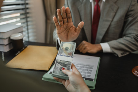 a client attempted to bribe the opposing party's lawyer in order to win a court case, an ethical...