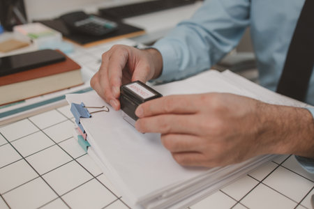 approved, the production manager stamps the approval on the document after checking it, a...