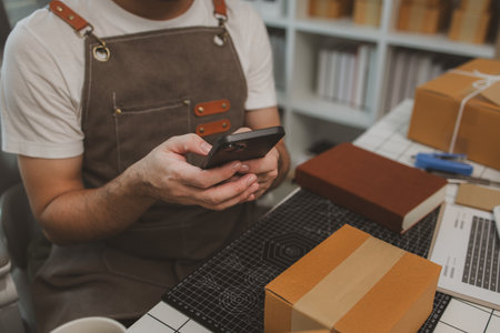 a packer is working in a room at a shipping company, an entrepreneur is a small business owner...