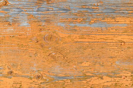 Natural background of aged wood. Orange wood texture.の写真素材