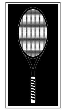 An icon in the form of an icon showing a tennis racket.のイラスト素材