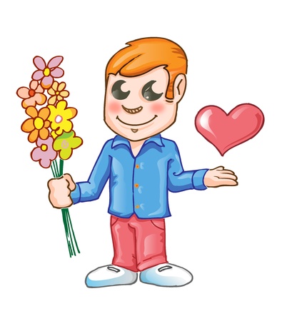 men in loveのイラスト素材